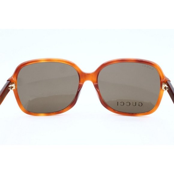 Authentic Gucci GG 3834/F/S 056EJ Havana Butterfly Sunglasses Gray Lens 58mm (A) main image 5